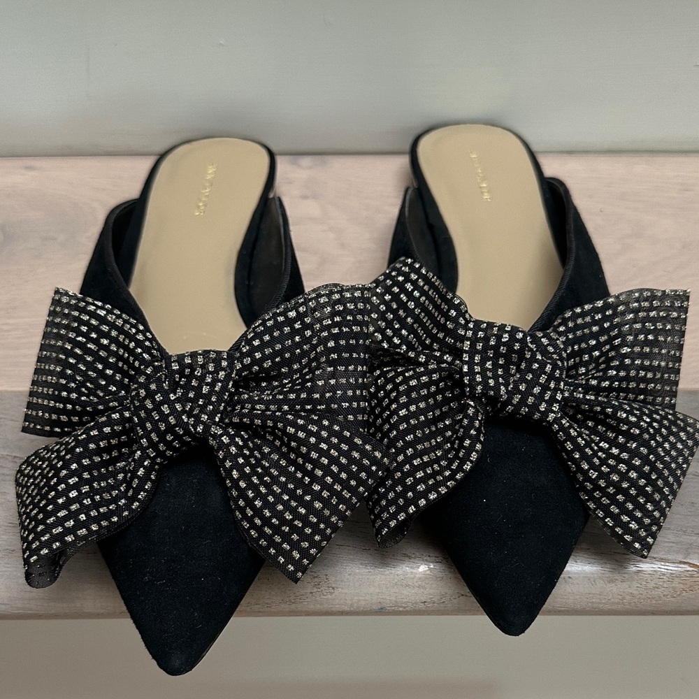 Ann Taylor Bow Slides, Size 7.5